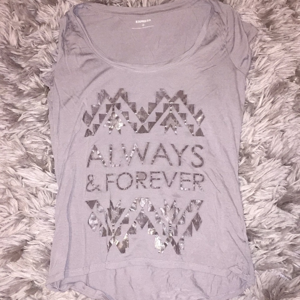Gray Express graphic tee